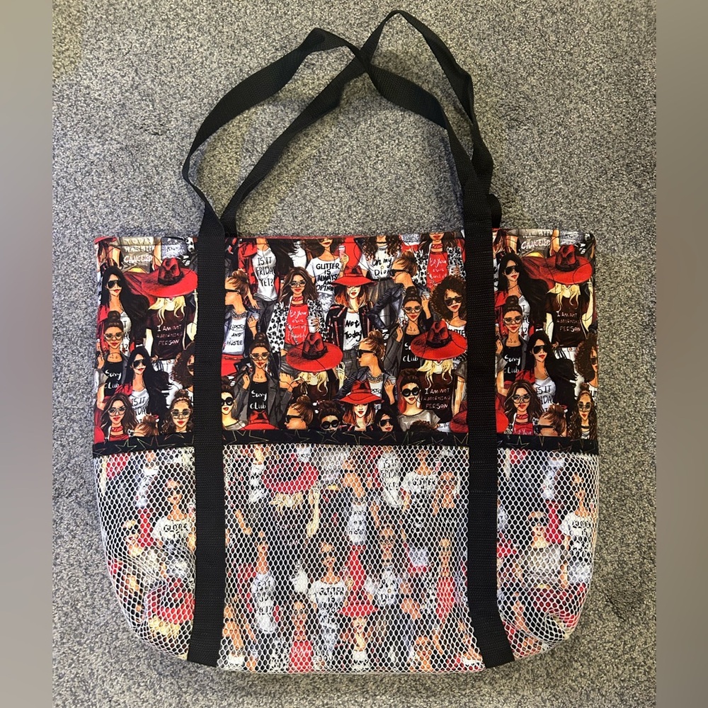 Hand-stitched Quilted Tote Bag